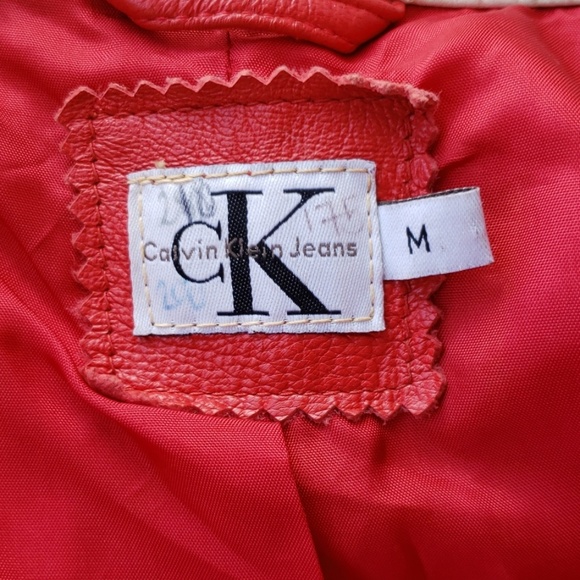 Calvin Klein vintage leather jacket - Picture 7 of 8